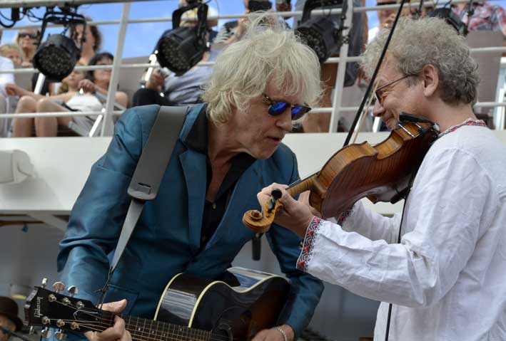 Chris Haigh with Bob Geldof